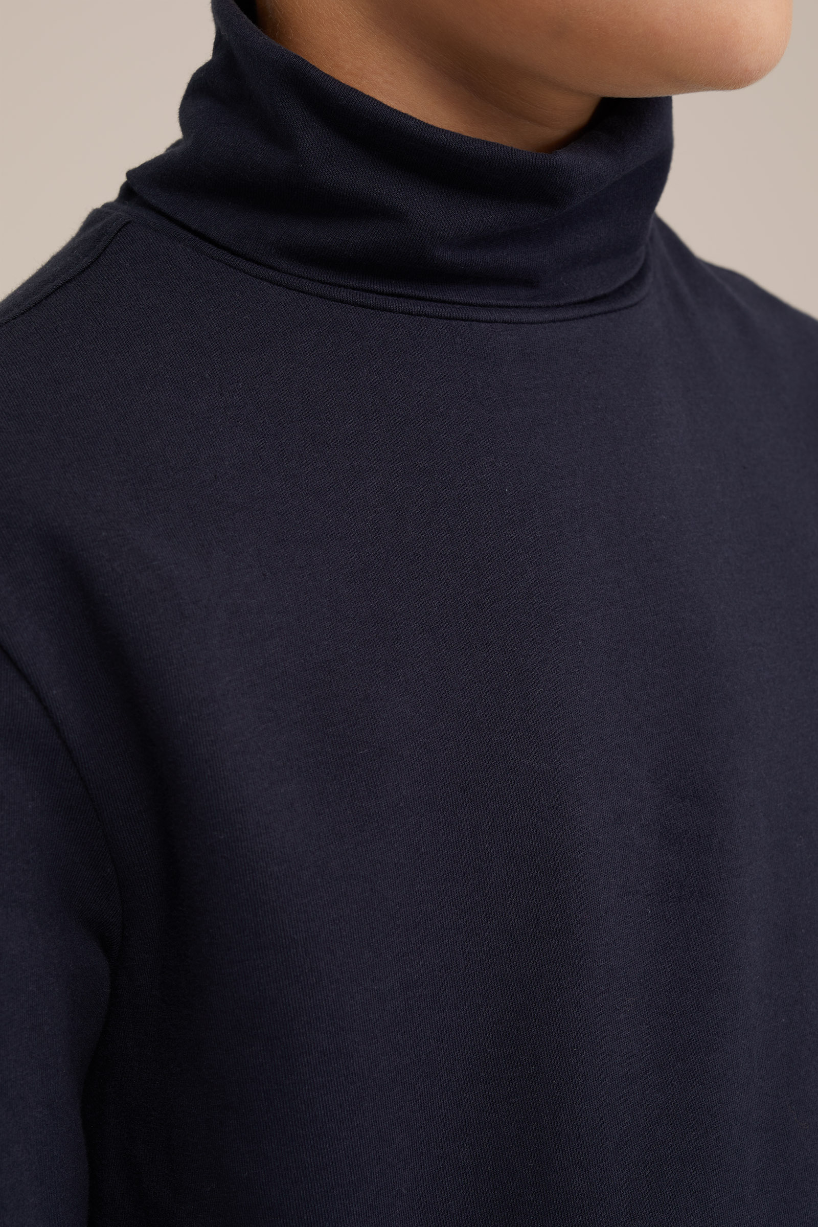 Jongens T-shirt met col WE Fashion Donkerblauw
