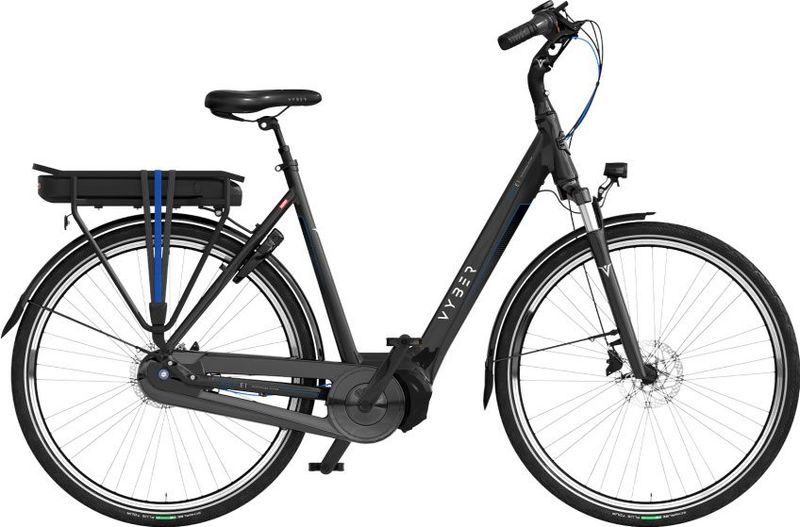 Vyber - Ride E1 - Elektrische Fiets - Zwart met Blauw - 378Wh