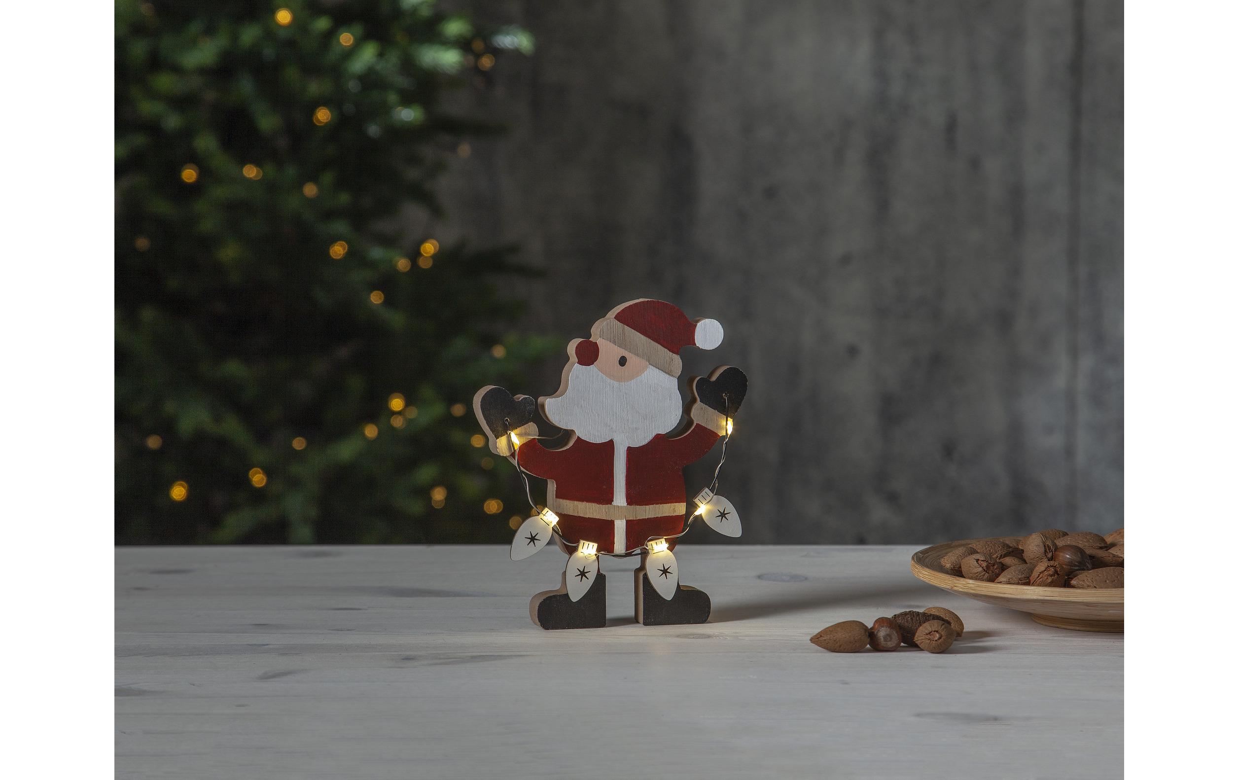 LED-Figur Weihnachtsmann Billy, 17 cm, RotLED Weihnachtsdekoration