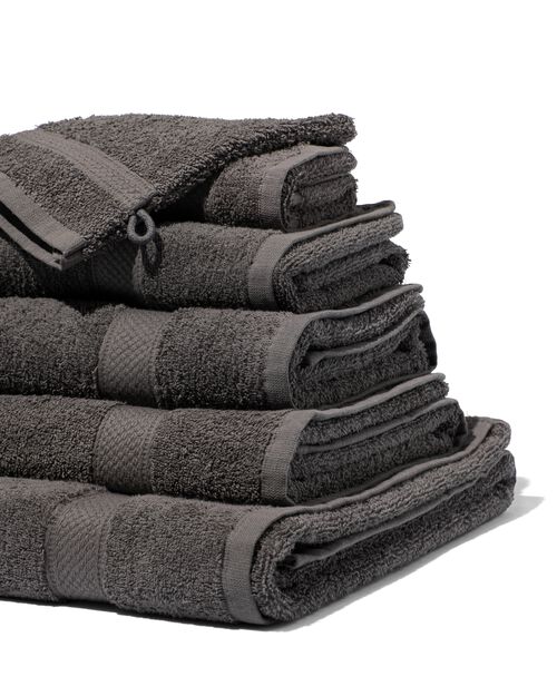 gant de toilette de qualité supérieure 16 x 21 - gris foncé