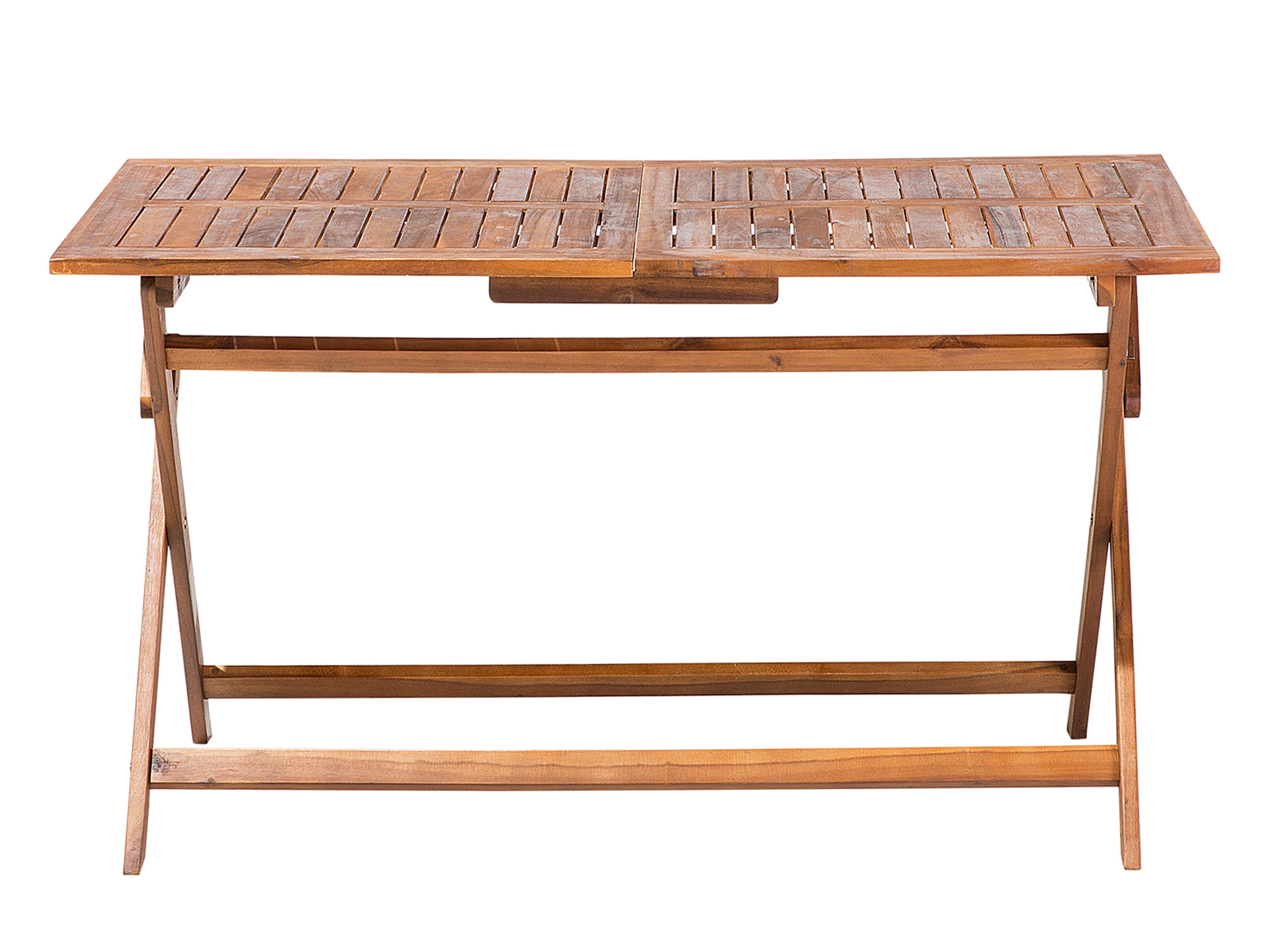 Tuin eettafel CENTO 140 cm 75 cm Acaciahout Bruin