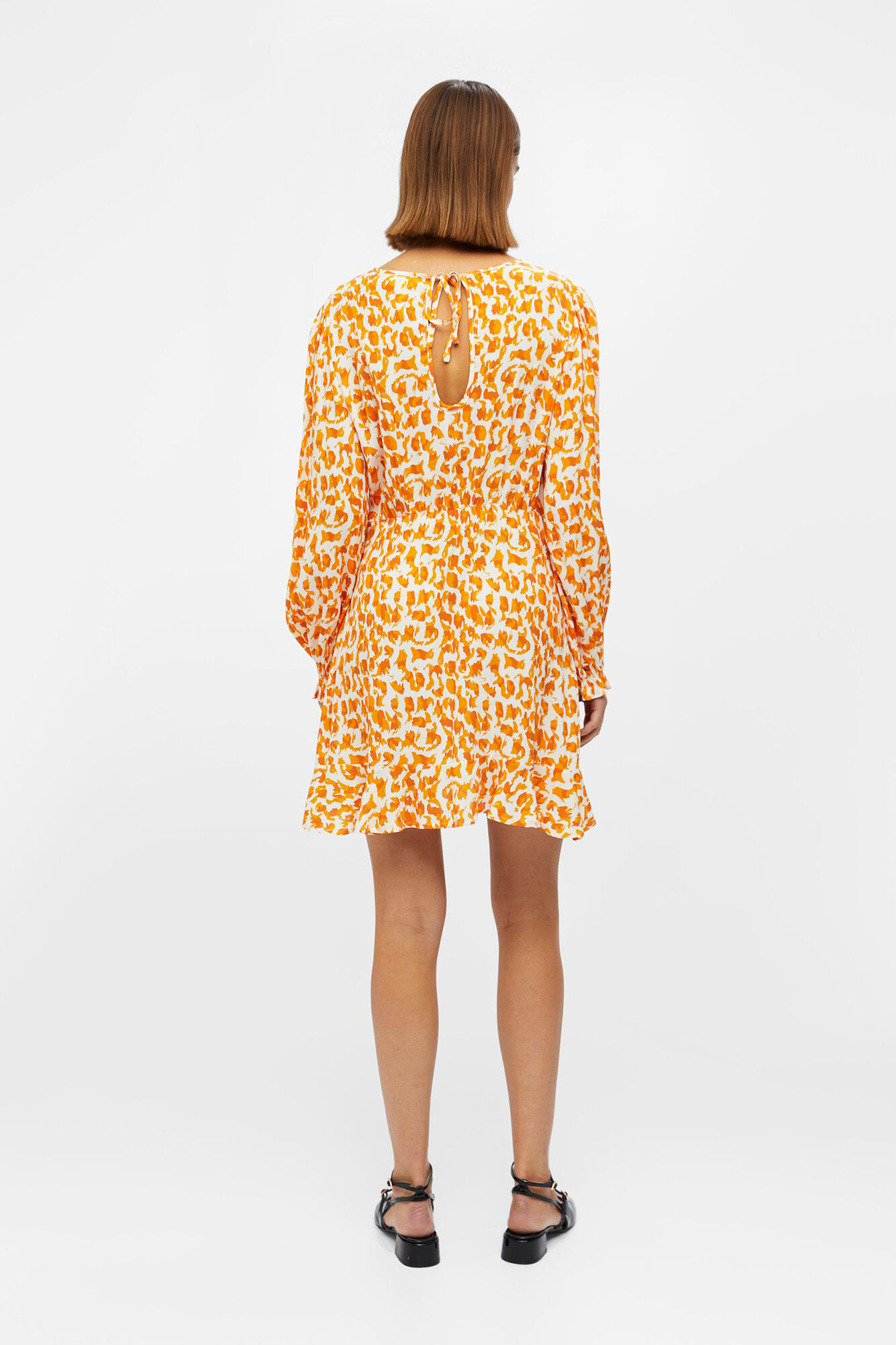 Vestido curto Ecovero - Laranja