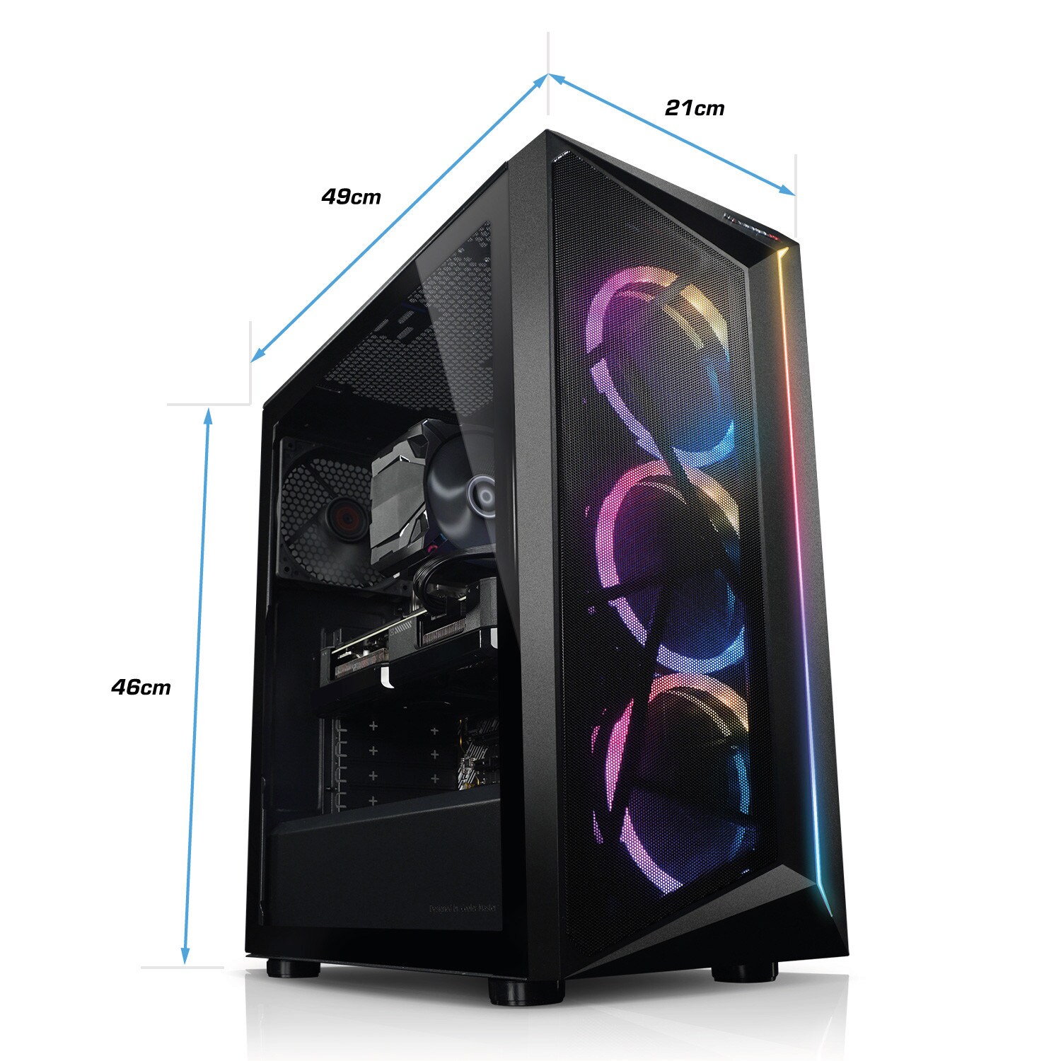 Gaming PC Titan VII AMD Ryzen 7 7700, 64GB DDR5, AMD Radeon RX 7900 GRE 16 GB, 2TB SSD, Windows 11