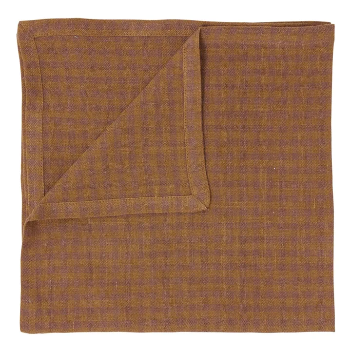 Gabrielle Paris Serviettes de table en lin lavé - Set de 6 | Vieux Rose