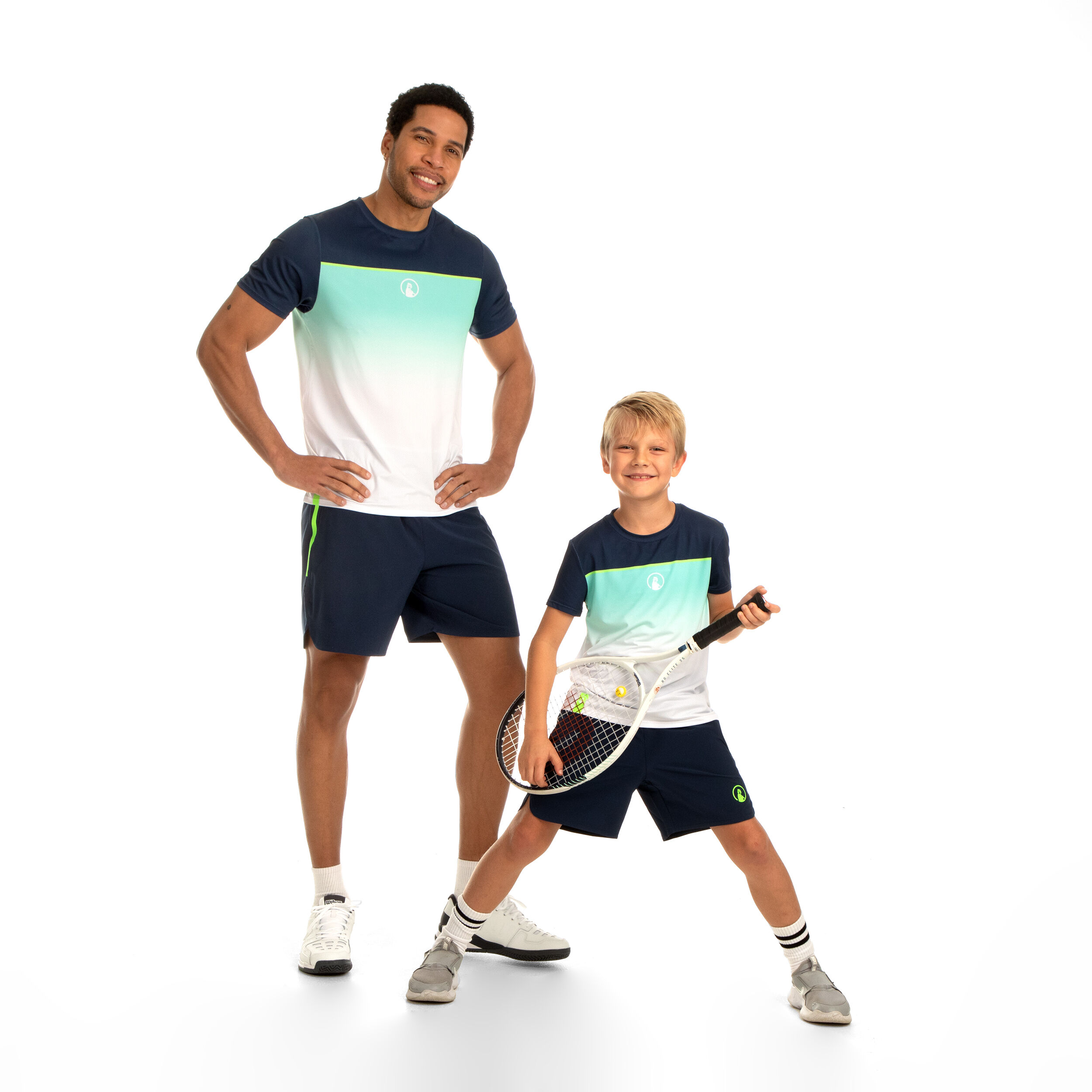 Quiet Please Wild Receiver Faded T-shirt Garçons - Bleu Foncé