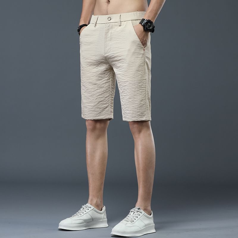 Lefitt - Mid Rise Plain Shorts