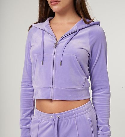 Juicy Couture Cardigan - Madison - Velour - Dahlia Purple