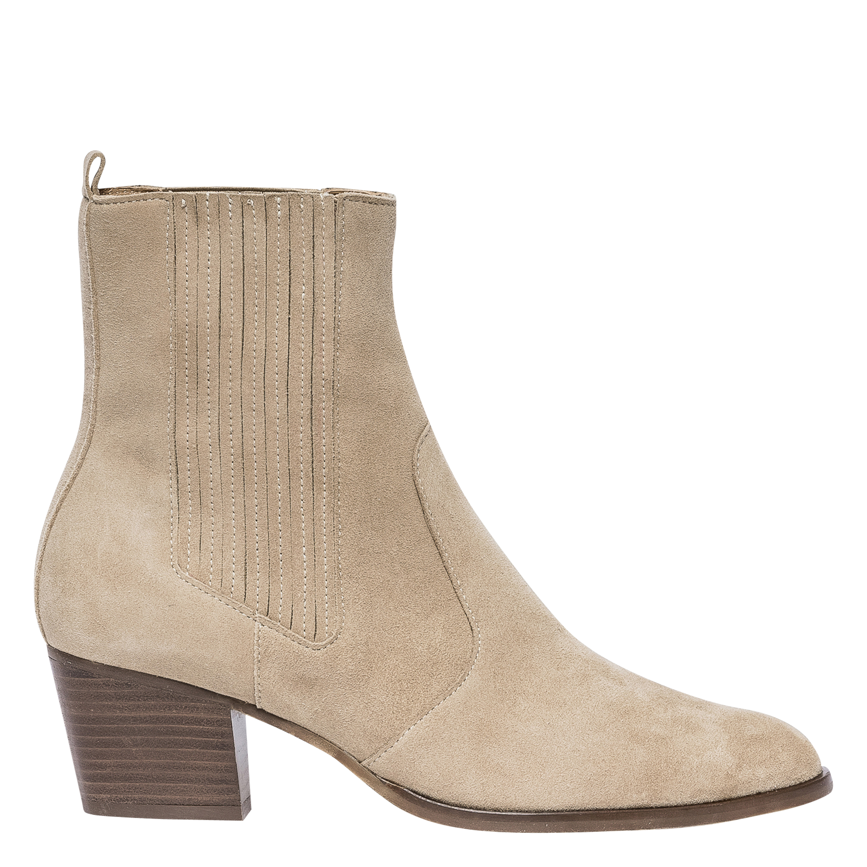 MIMI - Bottines en cuir de chèvre | Beige