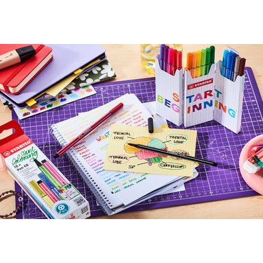 Feutre Pen 68, set zigzag de 18 pièces