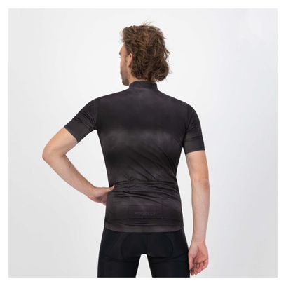 Maillot Manches Courtes Velo Rogelli Tie Dye - Homme - Noir/Gris
