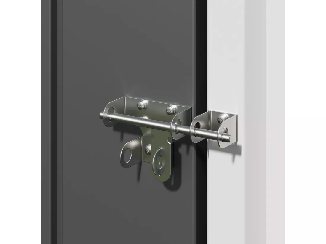 Bealife Abri de Jardin en Métal 162 x 95 x 182 cm Cabanon Gris sur Terrain