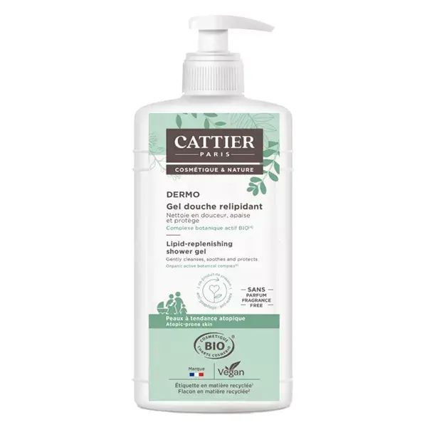 Gel de Banho Dermo Repositor de Lipídios Orgânico Cattier 500ml