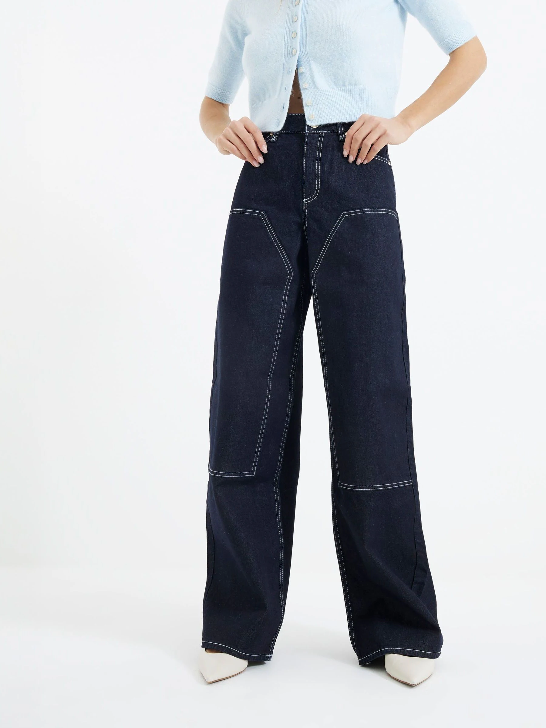 River Island Carpenter Barrel 100% Cotton Jeans