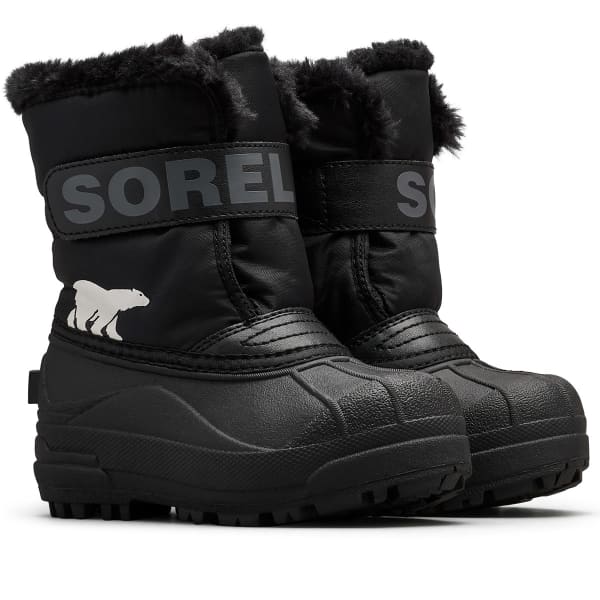 Après ski SOREL CHILDRENS SNOW COMMANDER BLACK/CHARCOAL