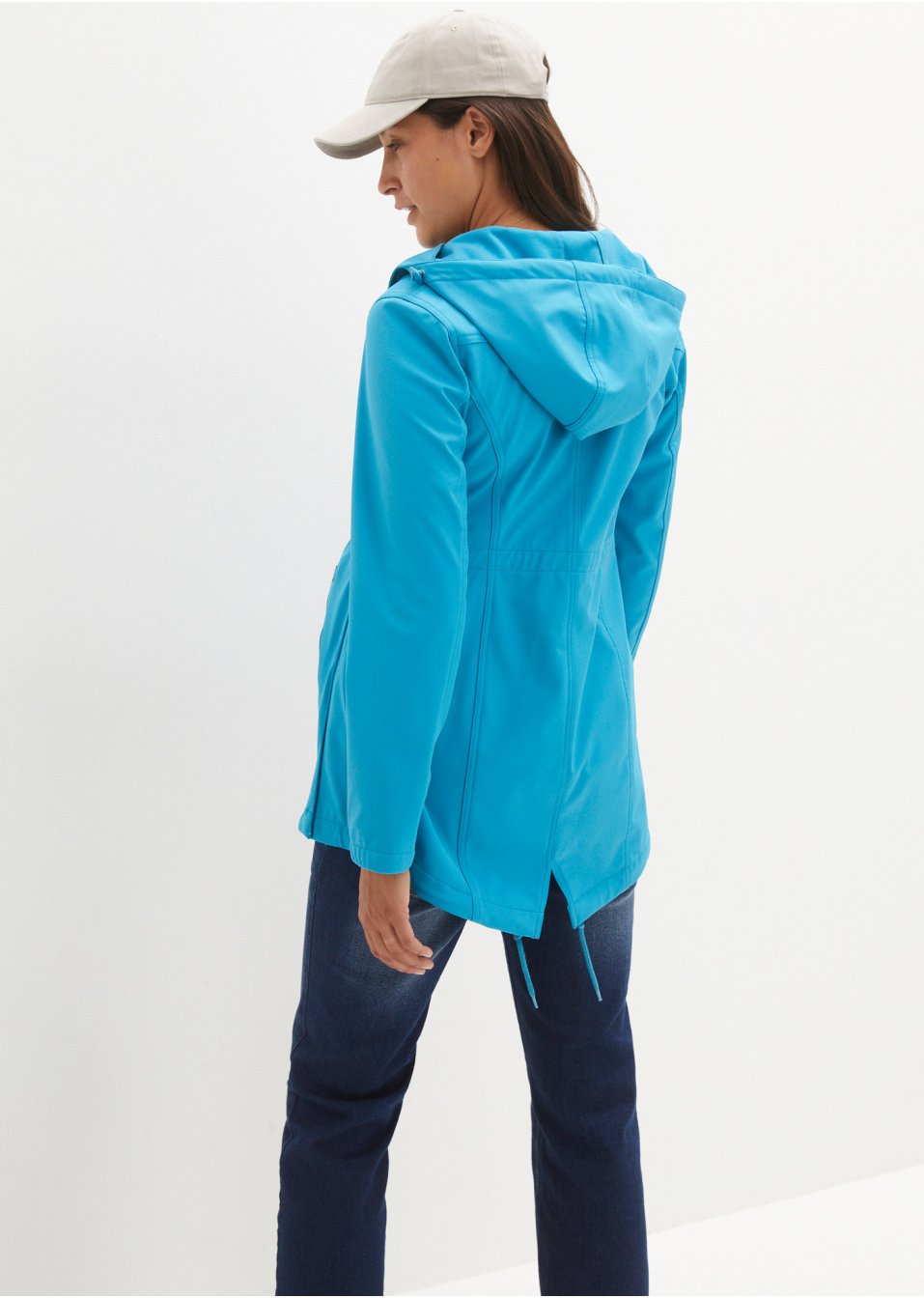 Veste softshell de grossesse et de portage, ampleur ajustable