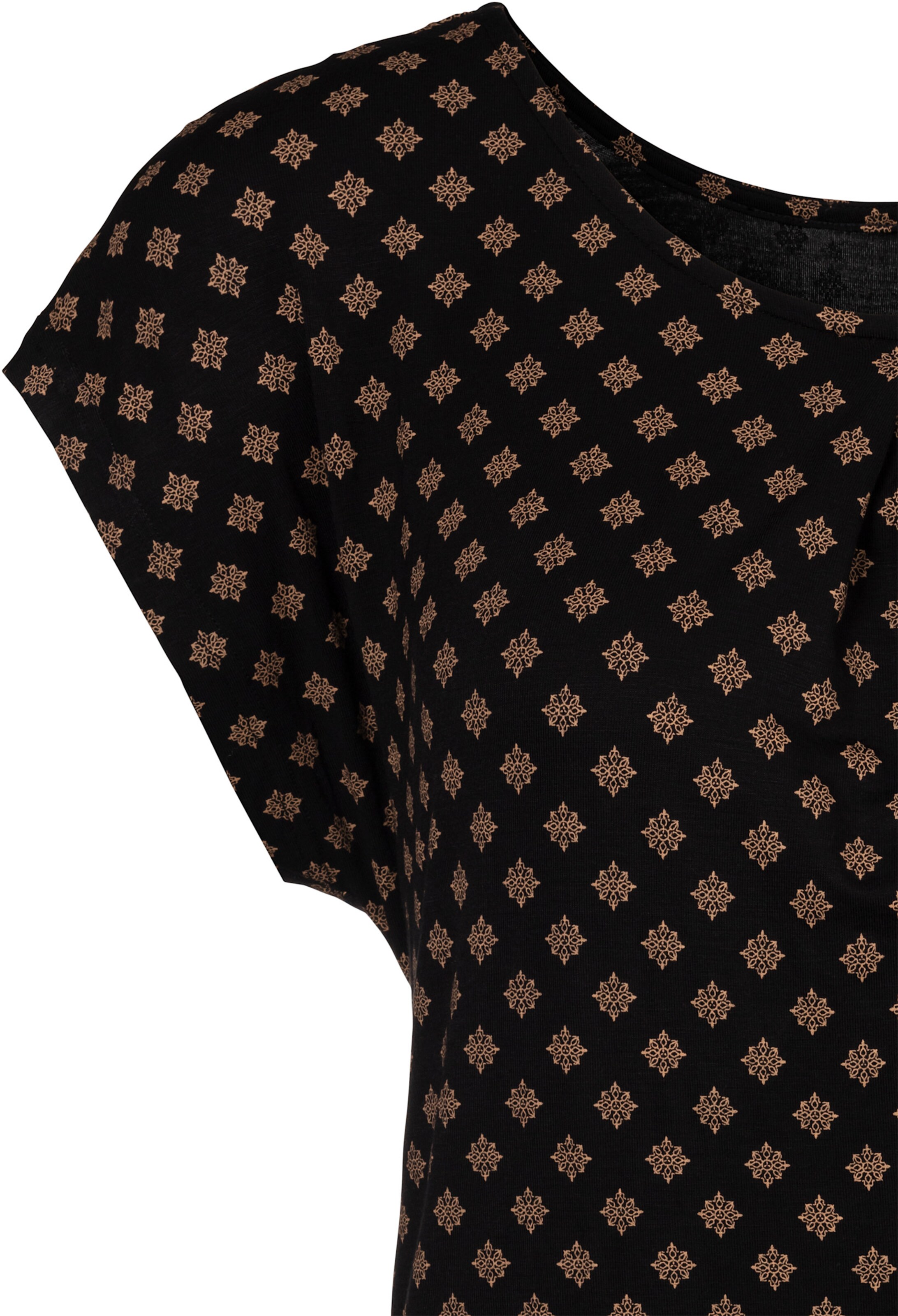 LASCANA Kurzarmshirt in schwarz