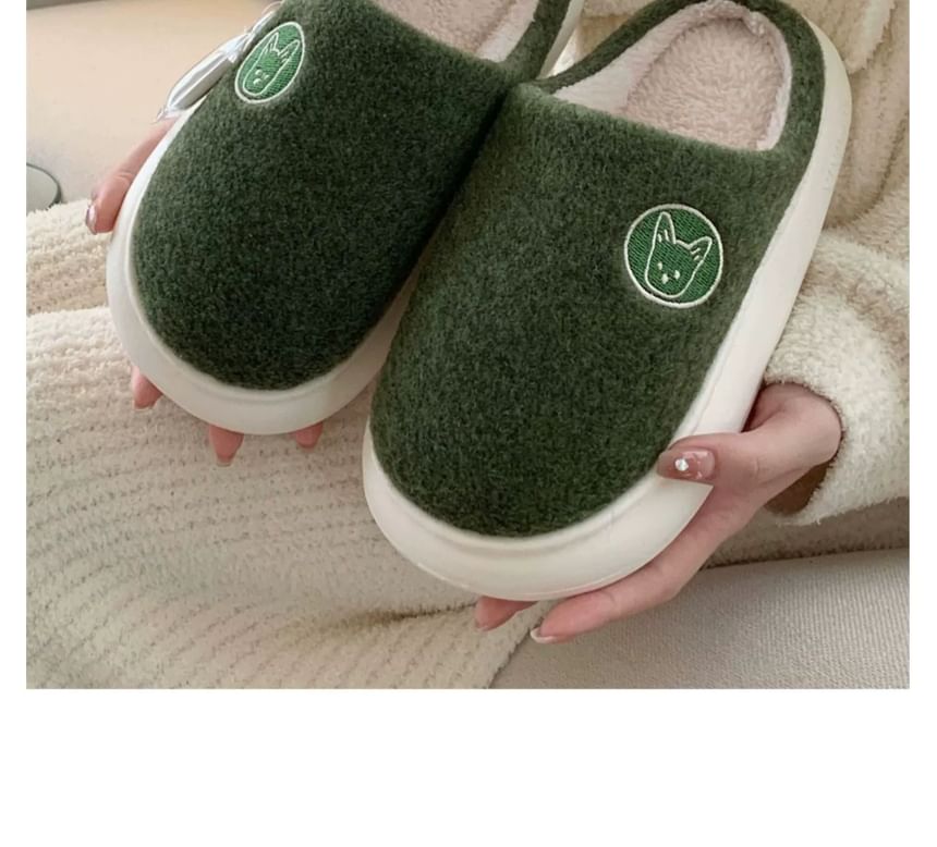 ZORI - Fleece pantoffels met borduursel voor thuis