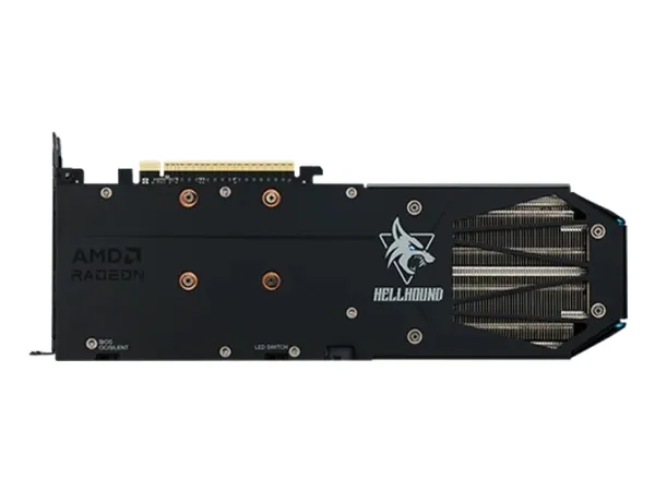 PowerColor Hellhound Radeon RX 9060 XT - Grafikkort - Radeon RX 9060 XT - 16 GB GDDR6 - PCIe 5.0 x16 - HDMI, 2 x DisplayPort