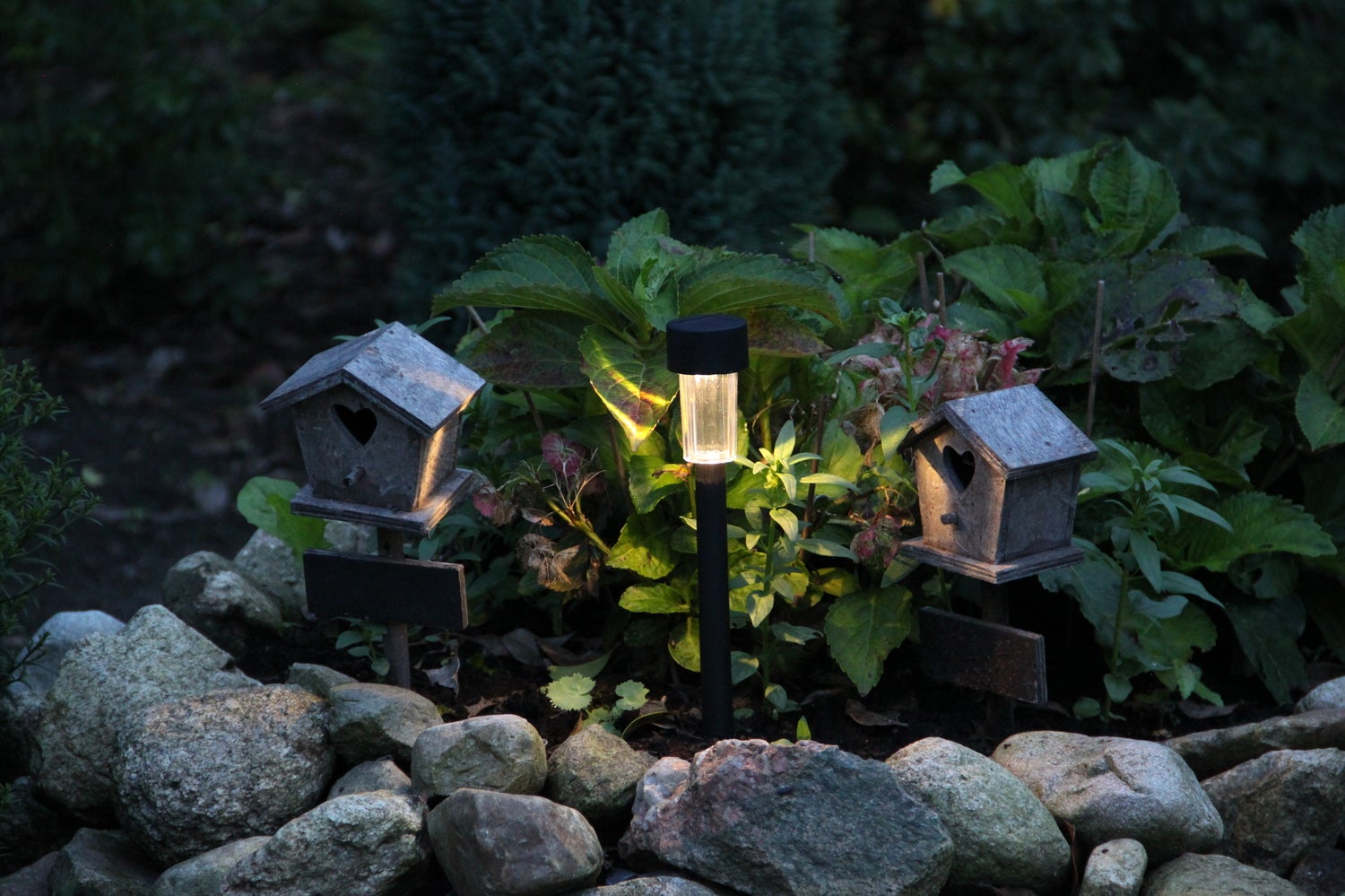 Luxform Lighting solar staande lamp Verona zwart 4,5 x 4,5 x 20,8 cm