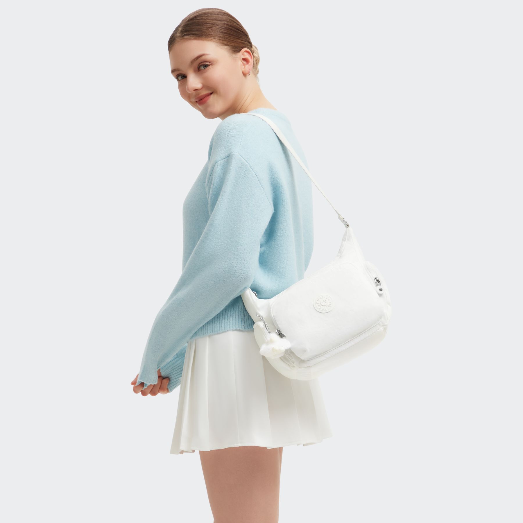 GABB S Sac à bandoulière de taille moyenne avec bandoulière réglable - Pure Alabaster