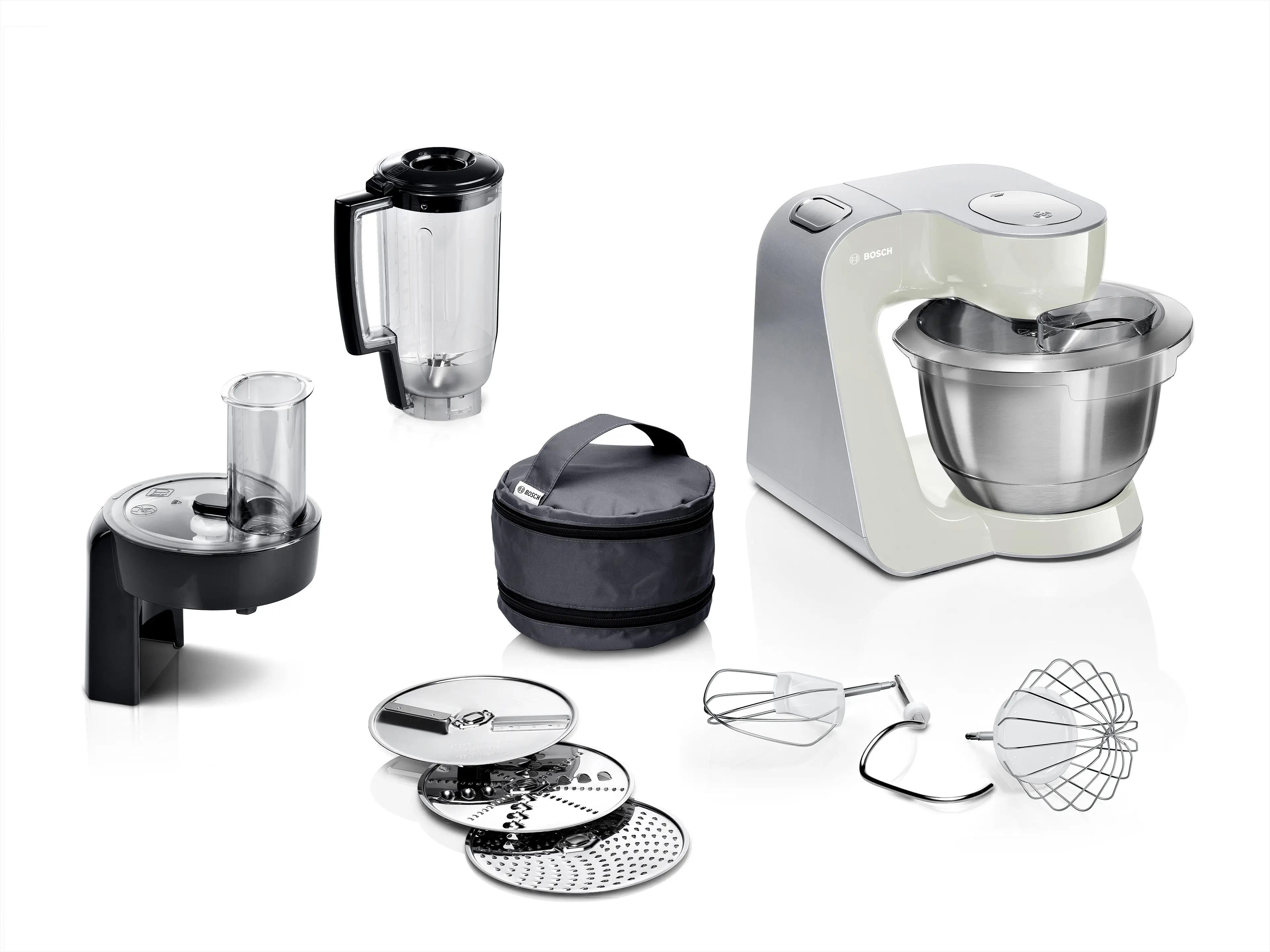 Serie 4 Keukenmachine MUM 5 1000 W Grijs, Zilver
