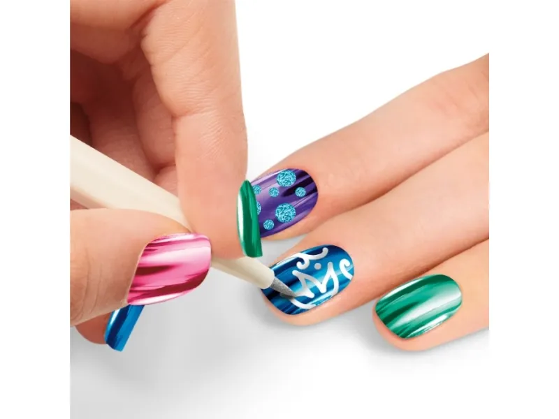 Shimmer N Sparkle Metallic Rainbow Nail Art