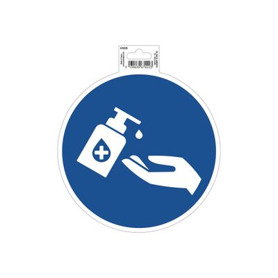 Exacompta - Pictogramme - gel mains obligatoire - 200 x 200 mm - bleu