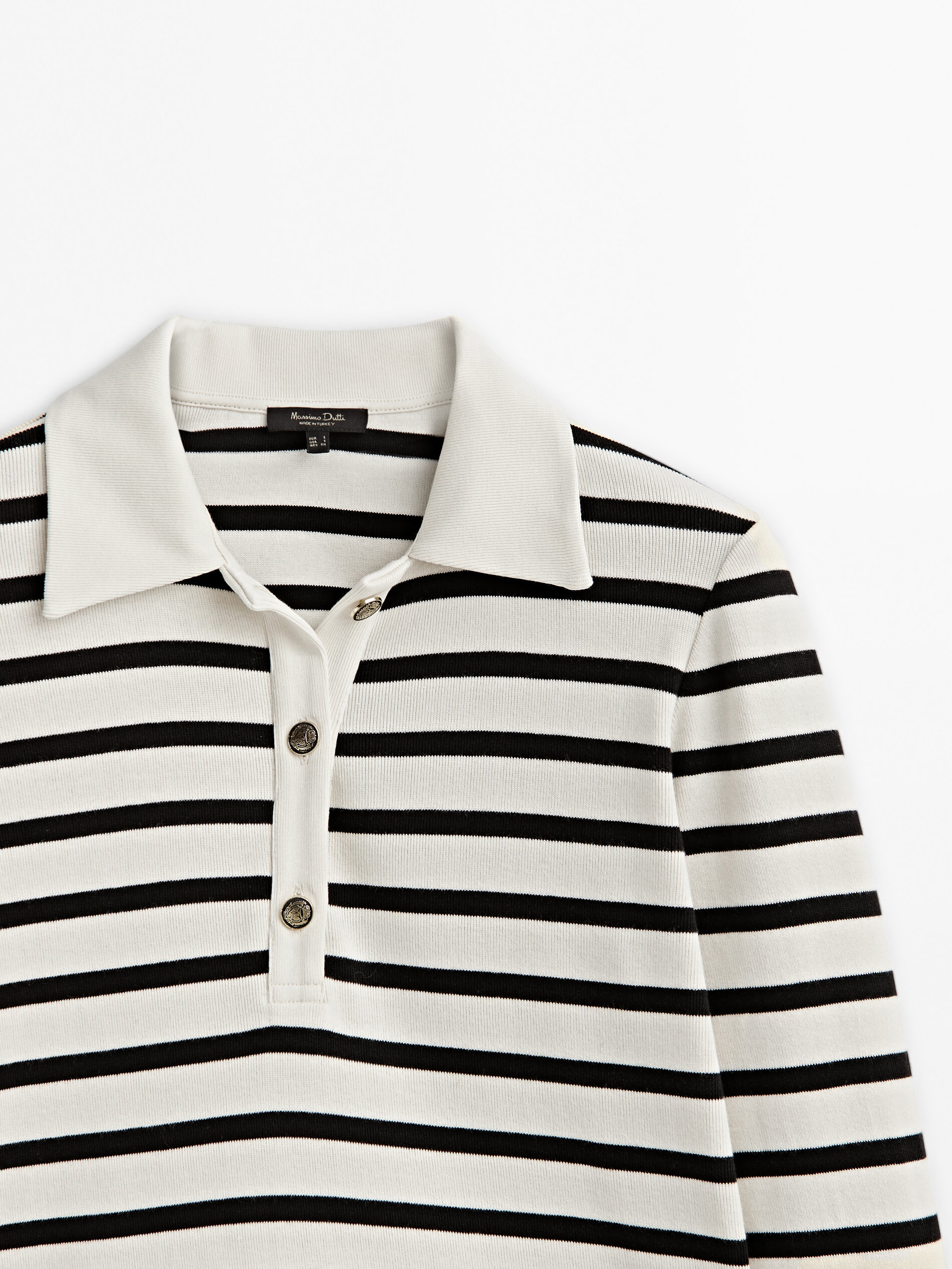 Camisa polo listrada de algodão - RAW