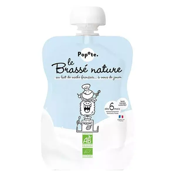 Popote Les Lactés Bolsa de Água Natural Brewed +6m Orgânica 100g
