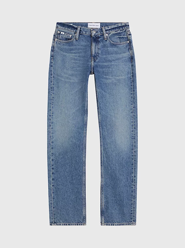 Calça jeans reta de cintura baixa