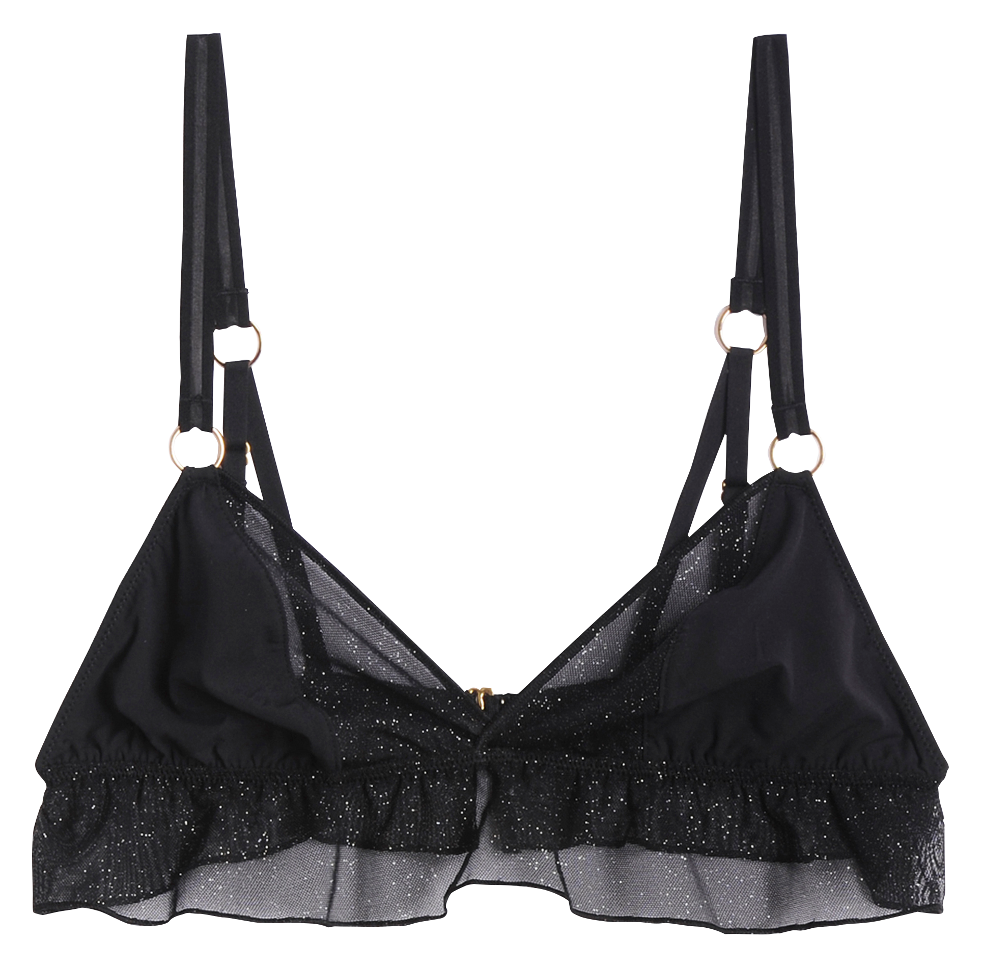 VASCO - Soutien-gorge en tulle pailleté| Noir