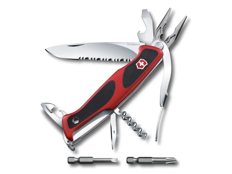 Victorinox Taschenmesser RangerGrip 174 Handyman Mit 17 Funktionen, rot/schwarz