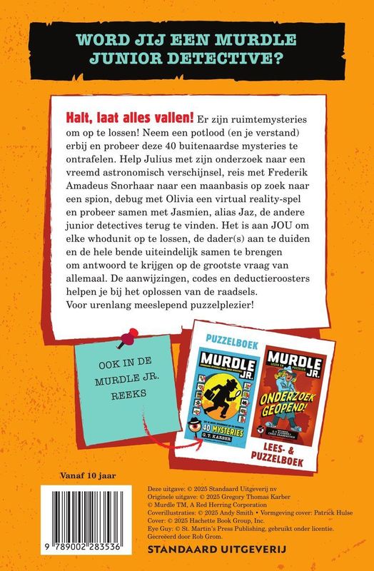 MURDLE JR PUZZELBOEK 2 - Puzzelboek - Ruimtemysteries - 40 Astronomische Raadsels