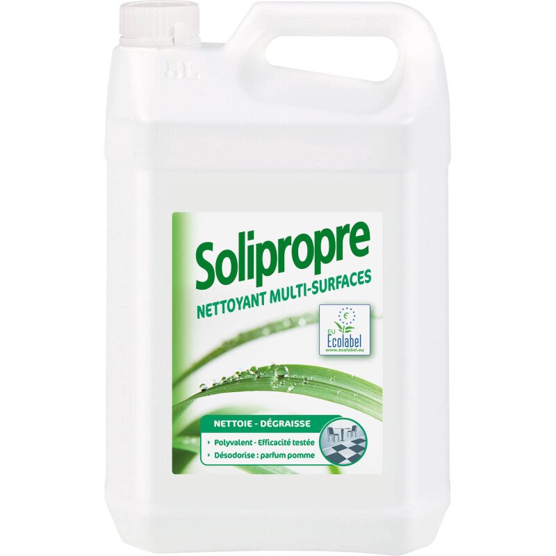 Nettoyant dégraissant multi-surfaces pomme Solipropre - Bidon de 5 L