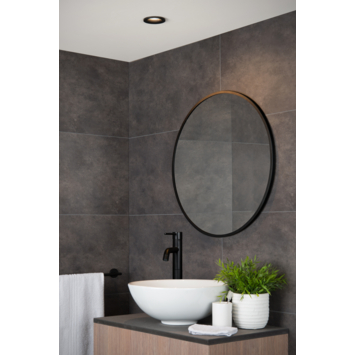 Lucide badkamer inbouwspot Ziva IP44 zwart