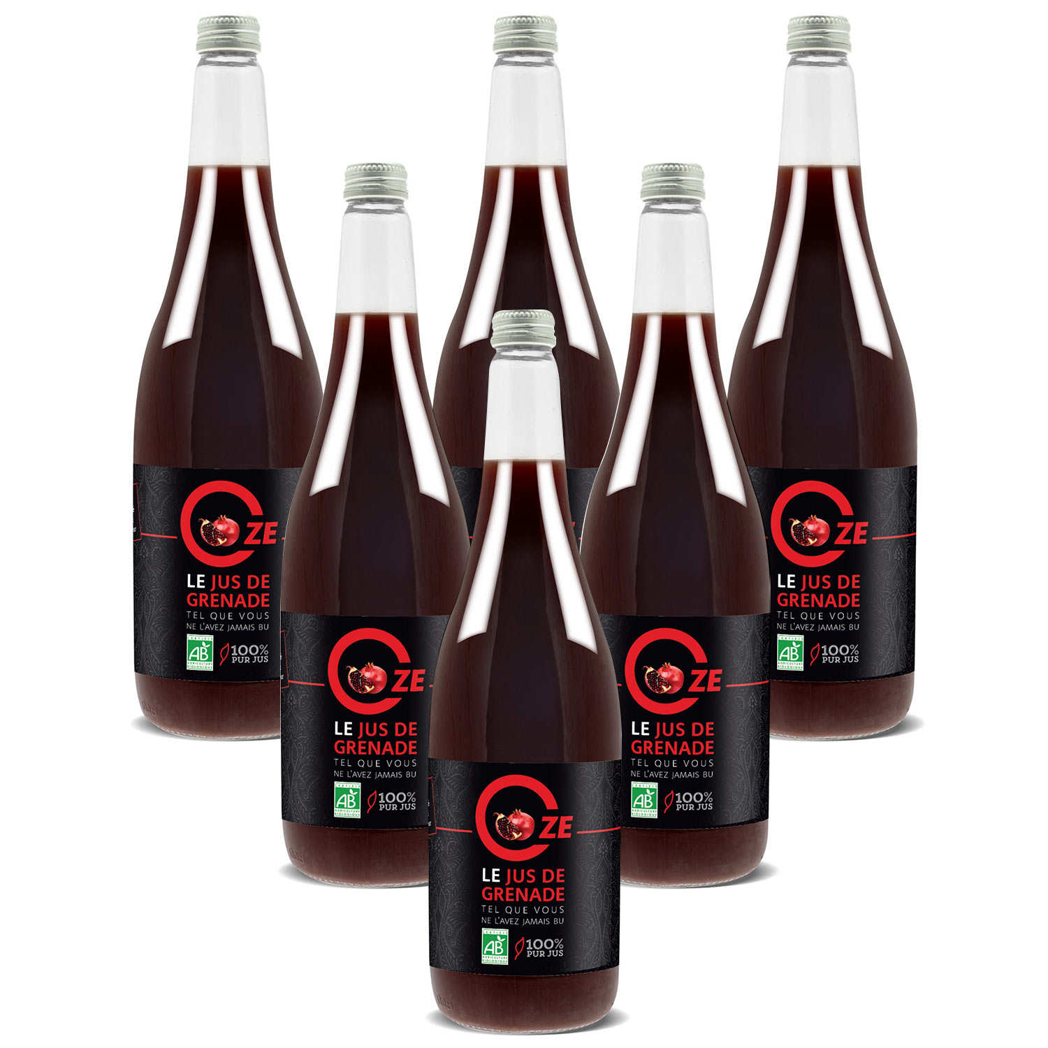 Pur jus de grenade bio Oze offre promo 6 x 1L