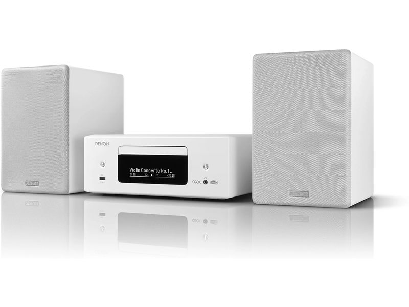 Denon Netzwerk-Musik-System CEOL N12DAB Weiss Design-Komplettsystem mit CD-Player, DAB-/UKW-Radio, HDMI ARC und Streaming