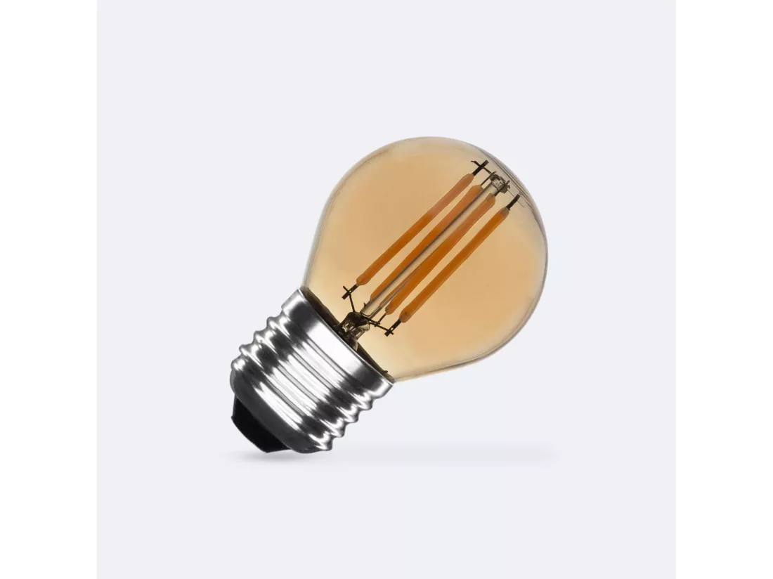 Ampoule LED Filament E27 4W 360 lm G45 Gold No Flicker 2200K Blanc chaud