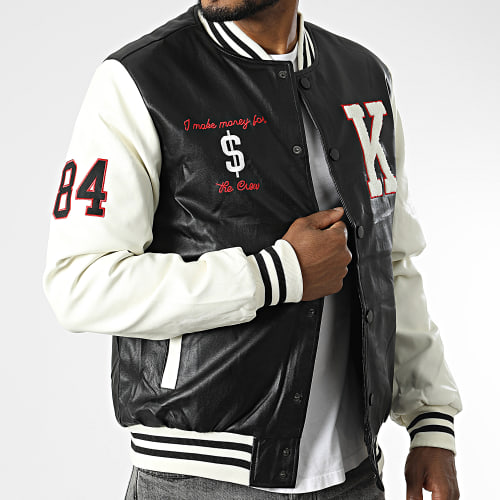 Veste Teddy ART-2 Noir Blanc