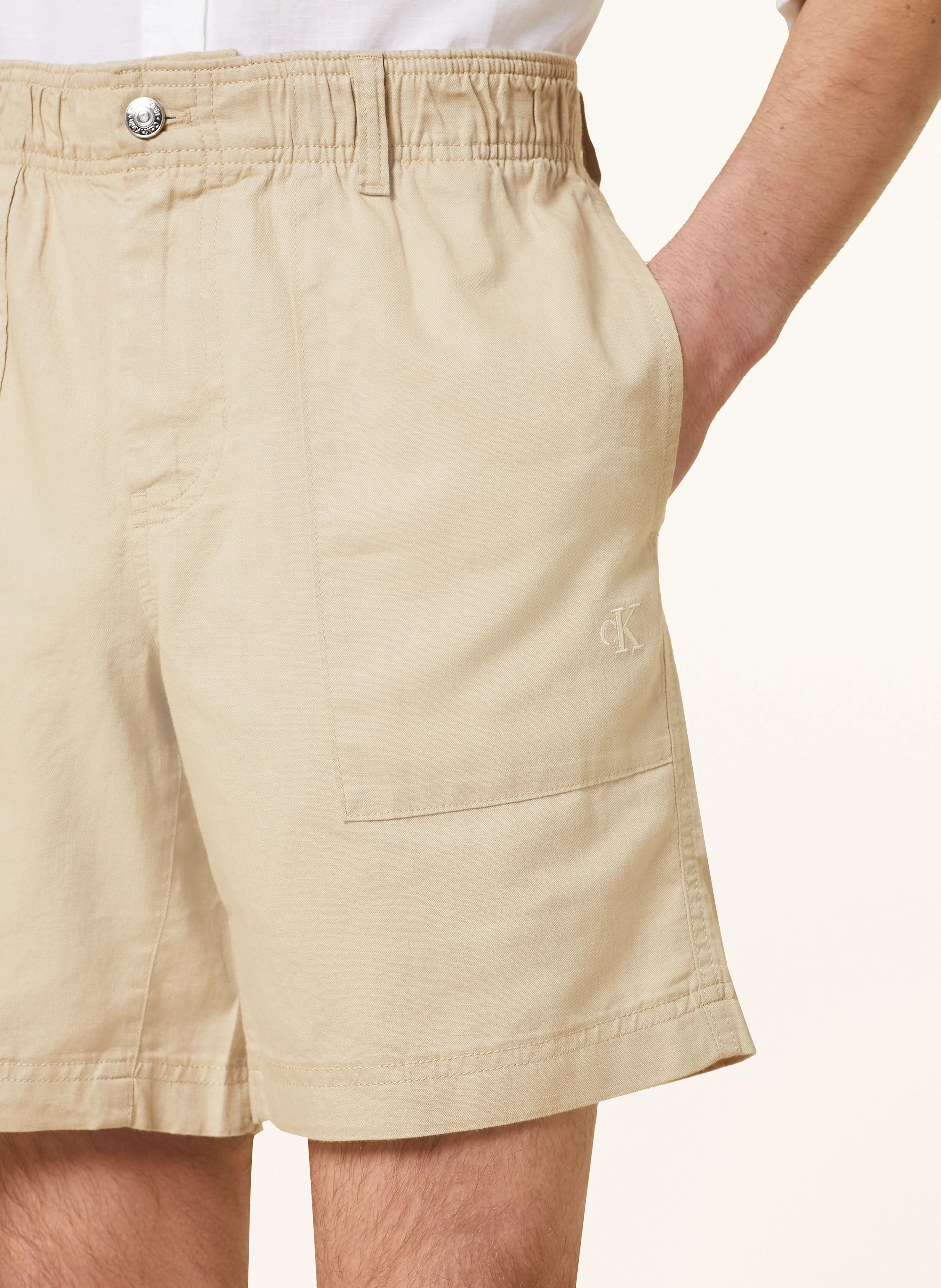 Calvin Klein Jeans Shorts mit Leinen