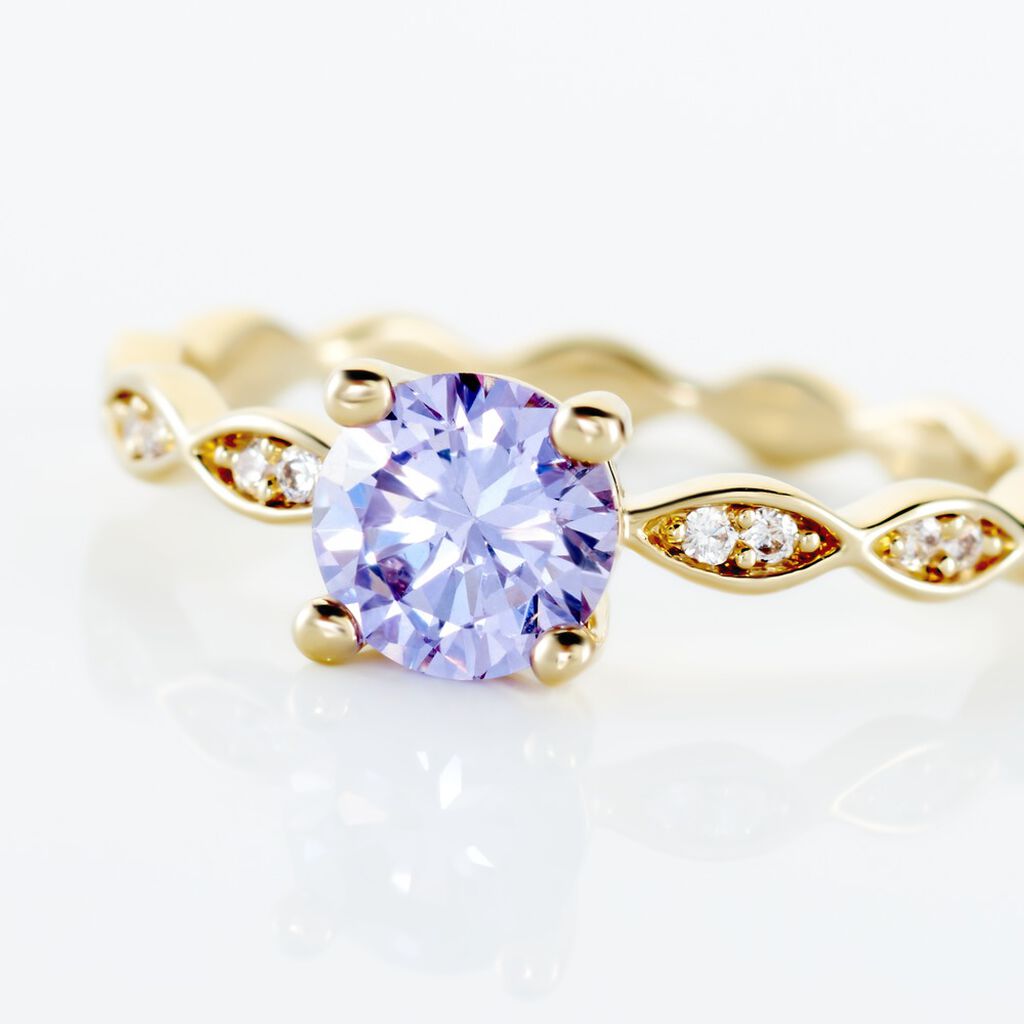 Bague Kurt Plaqué Or Jaune Oxyde De Zirconium