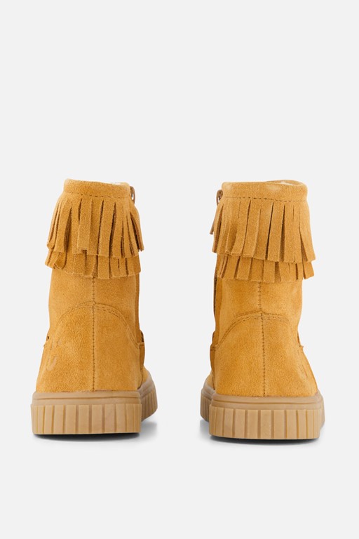Muyters Enkellaarsjes cognac Suede