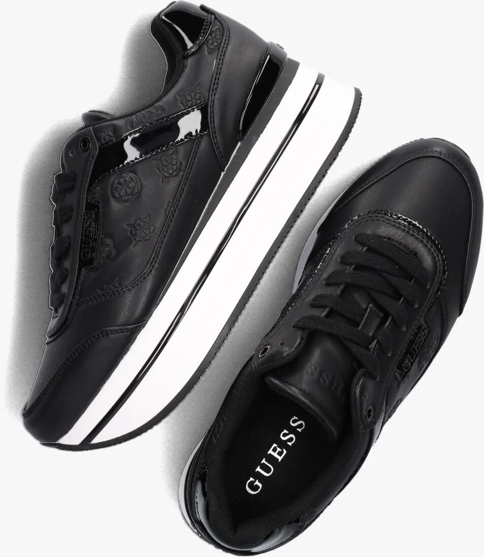 GUESS zwarte guess lage sneakers hansin