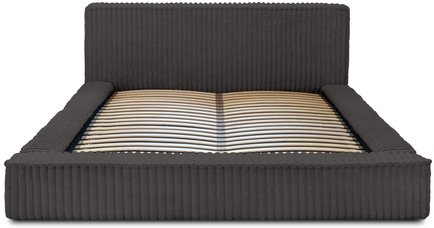 Trae Mobler Melody 180 x 200 cm Gestoffeerd Bed Donkergrijs