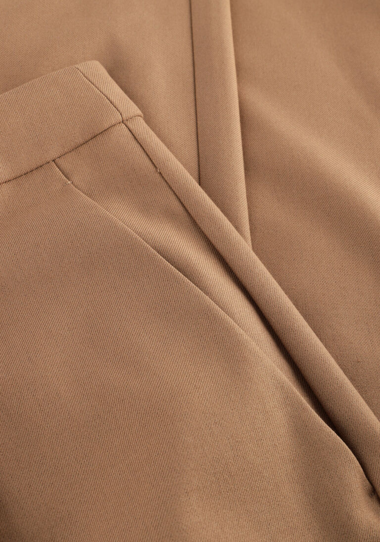 zand second female wijde broek blink trousers