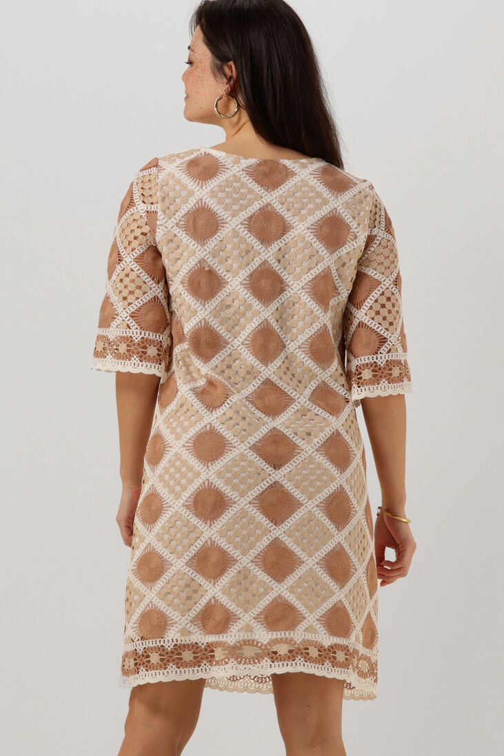 ANA ALCAZAR beige ana alcazar mini jurk 049510-3322