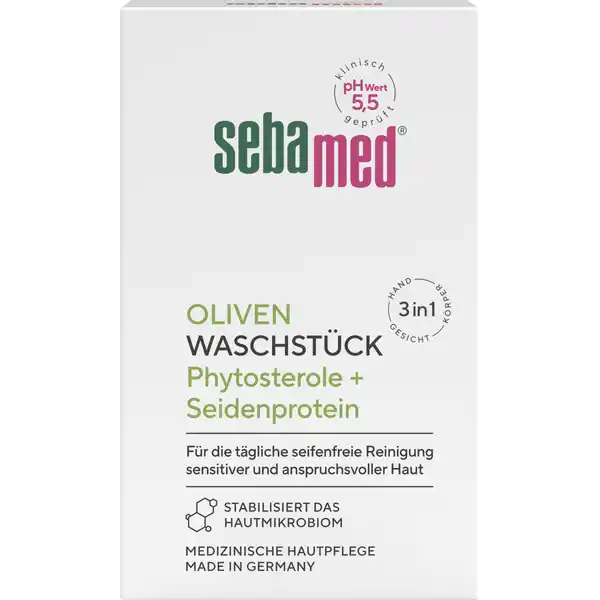Waschstück mit Olive