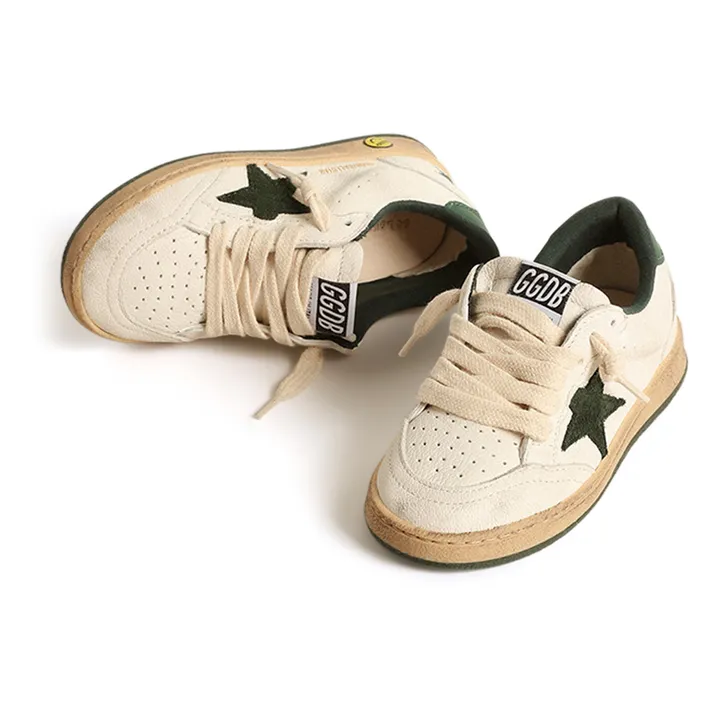 Golden Goose Baskets Lacets Ballstar Suède | Vert foncé