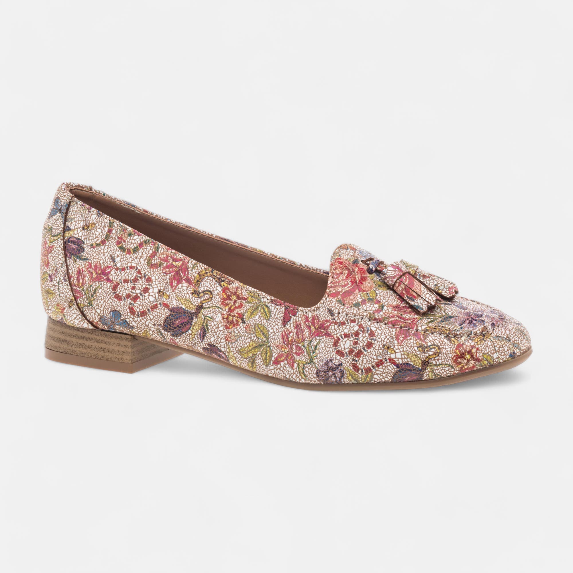 Mocassins Femme en cuir multicolore