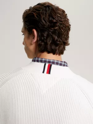 Cardigã Global Stripe Rib-Knit Relaxed Fit